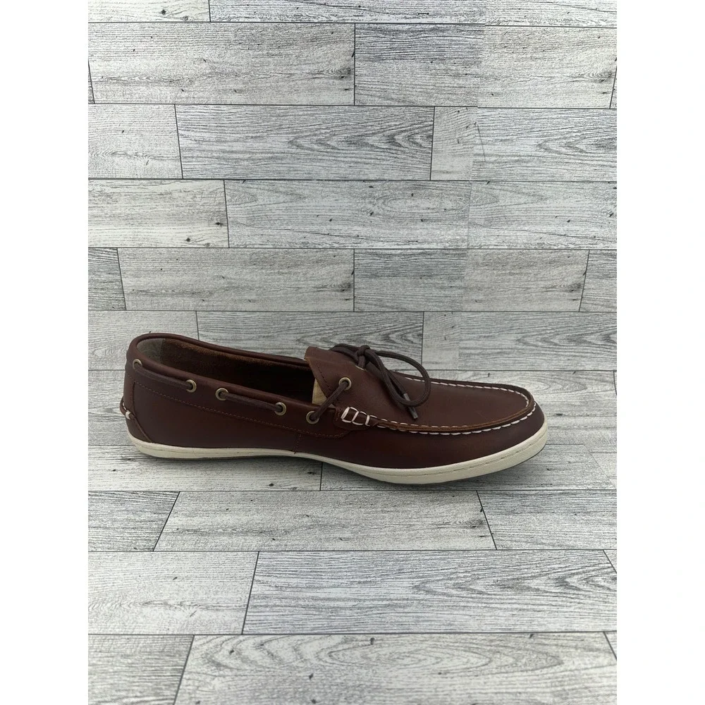Cole‎ Haan Men Brown Leather Boat Shoes Loafers C22114 Size 12M